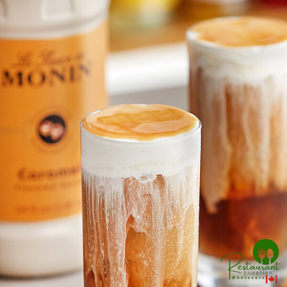 Monin Caramel Flavoring Sauce 64 fl. oz. - 4/Case