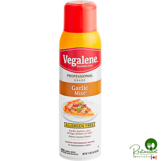 Vegalene 17 oz. Zesty Garlic Mist Cooking and Seasoning Spray - 6/Case