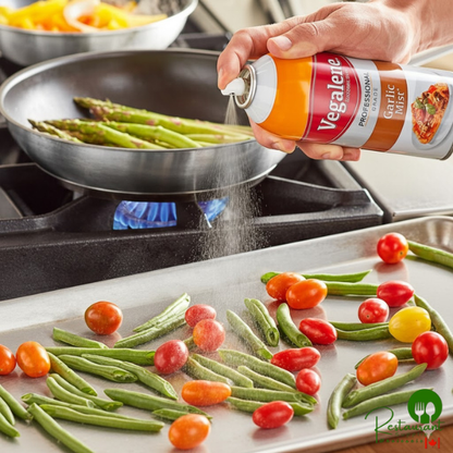 Vegalene 17 oz. Zesty Garlic Mist Cooking and Seasoning Spray - 6/Case