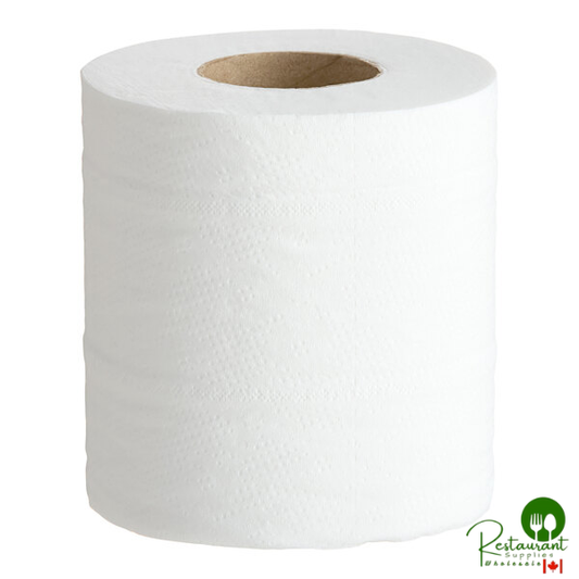 Prime Premium 3 1/2" x 4 1/2" Individually Wrapped 2-Ply Standard 500 Sheet Toilet Paper Roll - 48/Case
