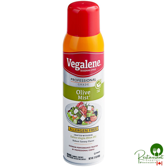 Vegalene 17 oz. Allergen-Free Olive Mist Cooking and Seasoning Spray - 6/Case