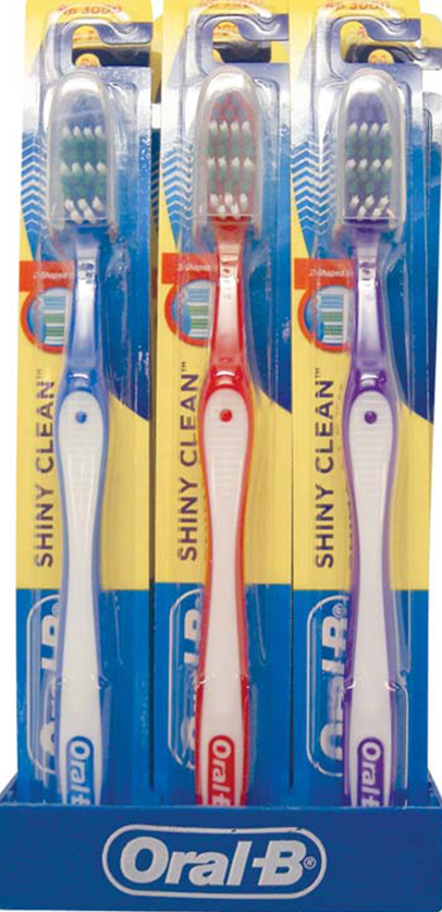 Oral-B Soft Toothbrush w/Cap for Travel Safe - 72/Case