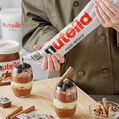 Nutella Hazelnut Spread 2.2 lb. Piping Bag - 6/Case