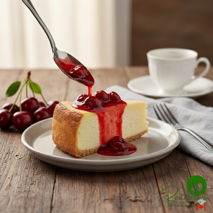 J. Hungerford Smith 118 oz. Sliced Strawberry Dessert Topping - 3/Case