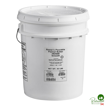 REESE'S Pail All-Natural Smooth Pourable Peanut Butter 45 lb.