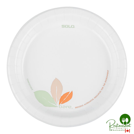 Bare by Solo MP9B-J7234 8 1/2" Medium Weight Paper Plate - 125/Pack