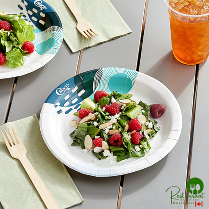 Choice 8 1/2" Lifestyle Series Light Weight Paper Plate - 125/Pack