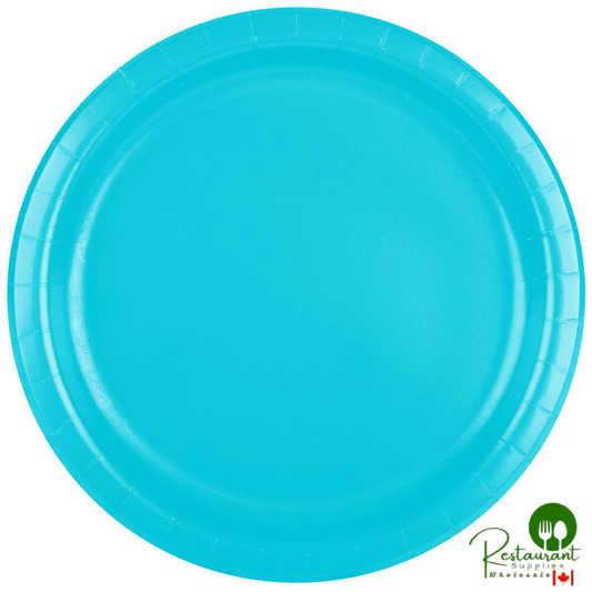 Creative Converting 471039B 9" Bermuda Blue Paper Plate - 240/Case