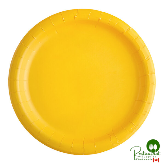 Creative Converting 471021B 9" School Bus Yellow Paper Plate - 240/Case