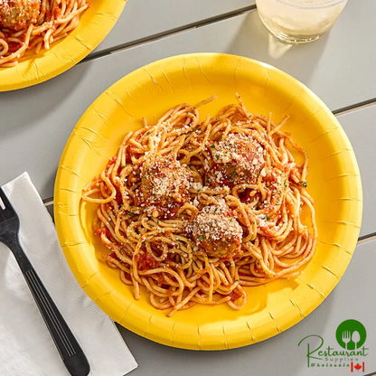 Creative Converting 471021B 9" School Bus Yellow Paper Plate - 240/Case