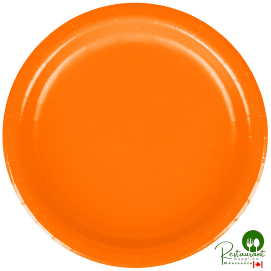 Creative Converting 79191B 7" Sunkissed Orange Paper Plate - 240/Case