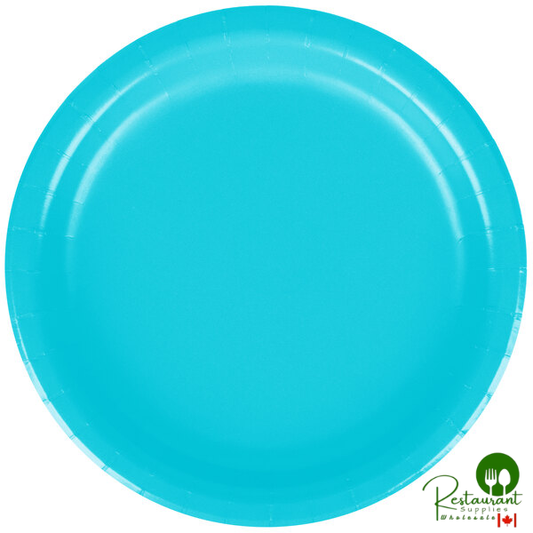 Creative Converting 791039B 7" Bermuda Blue Paper Plate - 240/Case