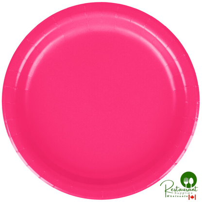 Creative Converting 79177B 7" Hot Magenta Pink Paper Plate - 240/Case