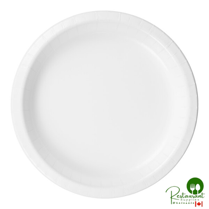 Creative Converting 79000B 7" White Paper Plate - 240/Case