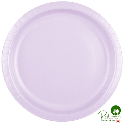 Creative Converting 47193B 9" Luscious Lavender Purple Paper Plate - 240/Case