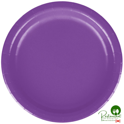 Creative Converting 318933 7" Amethyst Purple Round Paper Plate - 240/Case