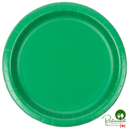 Creative Converting 79112B 7" Emerald Green Paper Plate - 240/Case