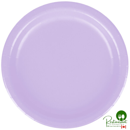 Creative Converting 79193B 7" Luscious Lavender Purple Paper Plate - 240/Case