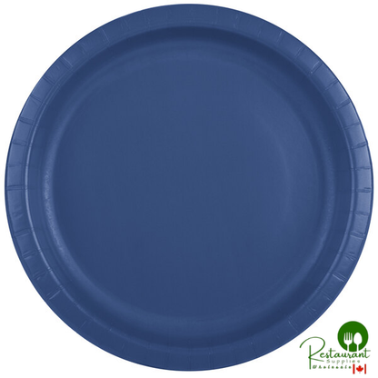Creative Converting 501137B 10" Navy Blue Paper Plate - 24/Pack