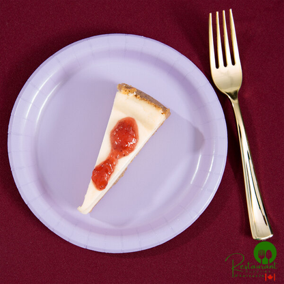 Creative Converting 79193B 7" Luscious Lavender Purple Paper Plate - 24/Pack