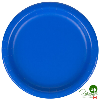 Creative Converting 793147B 7" Cobalt Blue Paper Plate - 24/Pack