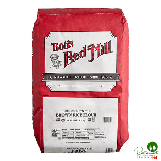 Bob's Red Mill 25 lb. Gluten-Free Organic Brown Rice Flour