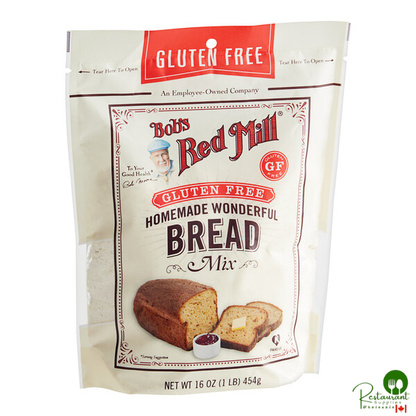 Bob's Red Mill Gluten-Free Homemade Wonderful Bread Mix 16 oz. - 4/Case