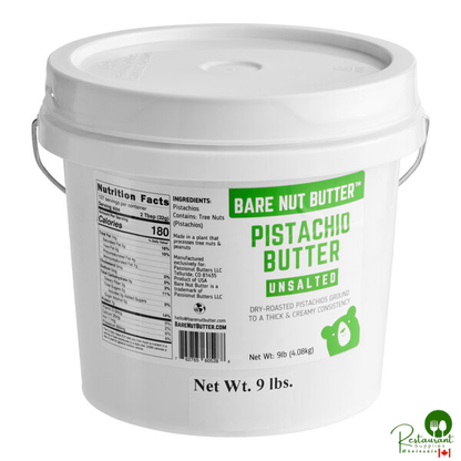 Bare Nut Butter Unsalted Pistachio Butter 9 lb.