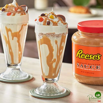REESE'S Peanut Butter Sauce Jar 4.5 lb. - 6/Case