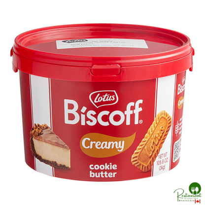 Lotus Biscoff Creamy Cookie Butter Spread Pail 6.6 lb.