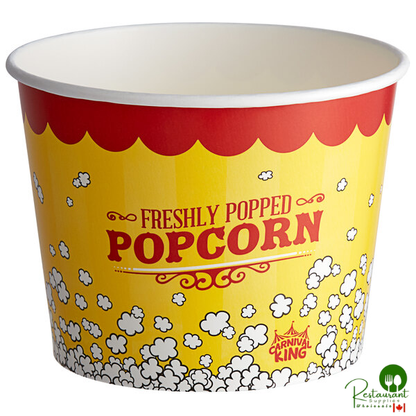 Carnival King 85 oz. Popcorn Bucket - 25/Pack