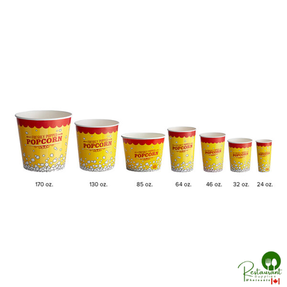 Carnival King 85 oz. Popcorn Bucket - 25/Pack