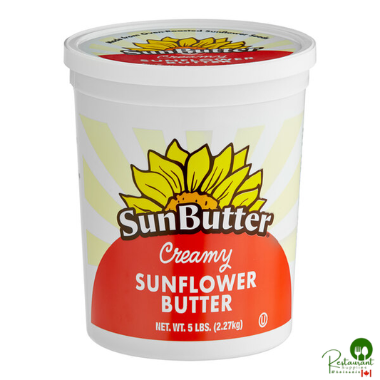 SunButter Creamy Sunflower Spread 5 lb. - 2/Case
