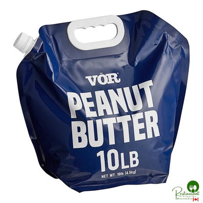 Vor Pure Peanut Butter 10 lb. Pouch - 4/Case