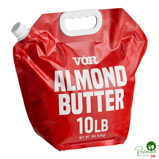 Vor Pure Almond Butter 10 lb. Pouch - 4/Case
