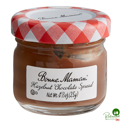 Bonne Maman Hazelnut Chocolate Spread 0.88 oz. Mini Jar - 48/Case