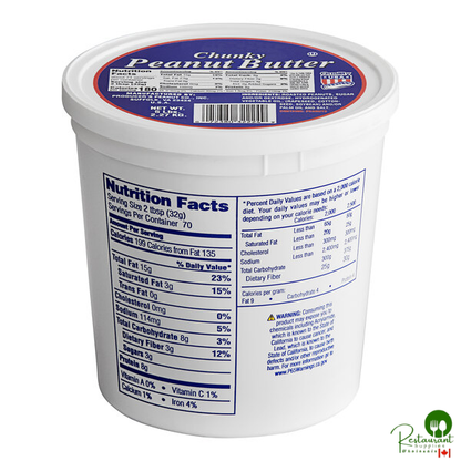 Producers Peanut Company Bulk Crunchy Peanut Butter 5 lb. Tub