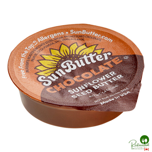 SunButter Chocolate Sunflower Butter Spread 1.4 oz. Portion Cup - 200/Case