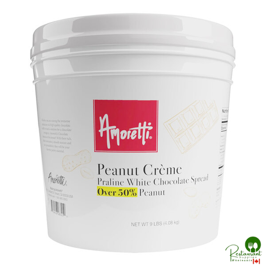 Amoretti Peanut Creme Praline White Chocolate Spread 9 lb.