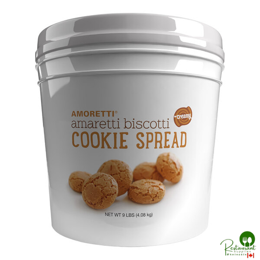 Amoretti Natural Creamy Amaretti Biscotti Cookie Spread 9 lb.