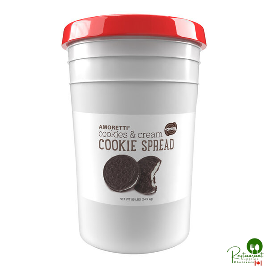 Amoretti Natural Creamy Cookies & Cream Cookie Spread 55 lb.