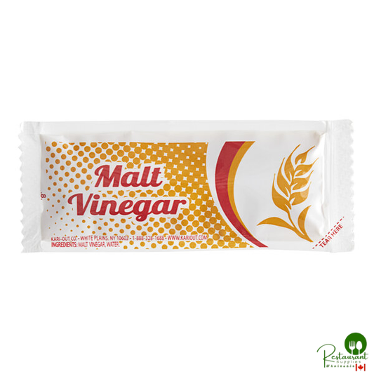 Kari-Out Company Malt Vinegar 4 Gram Portion Packets - 200/Case