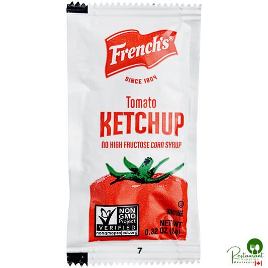 French's 9 Gram Tomato Ketchup Packets - 1,000/Case