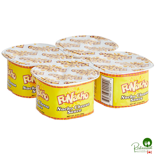 FUNacho 3.5 oz. Nacho Cheese Sauce Cup - 48/Case