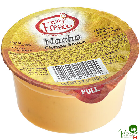 Muy Fresco 3.7 oz. Microwavable Nacho Cheese Sauce Cup - 30/Case
