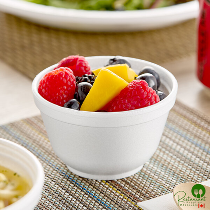 Dart 6B12 6 oz. Insulated White Foam Container - 50/Pack