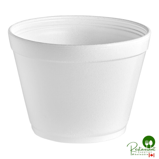 Dart 16MJ32 16 oz. Squat White Foam Container - 25/Pack