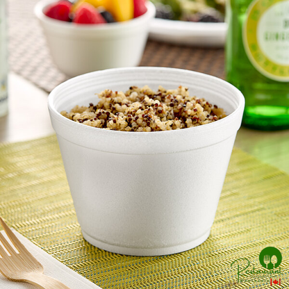 Dart 16MJ32 16 oz. Squat White Foam Container - 25/Pack