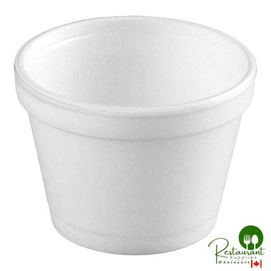 Dart 12SJ20 12 oz. White Foam Food Container - 25/Pack