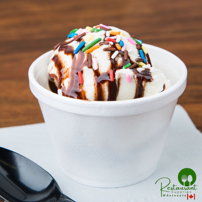 Dart 6SJ12 6 oz. White Foam Food Container - 50/Pack